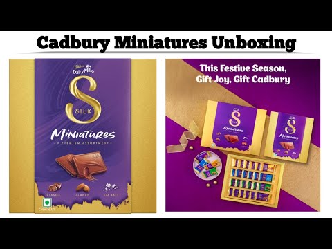 Unboxing Cadbury Dairy Milk Silk Miniatures Gift Pack | Classic, Sea Salt, and Almond Flavors