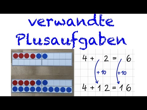 Verwandte Plusaufgaben Klasse 1 Addition Mathe | Erklärfilm Lernvideo | Distanzlernen Homeschooling