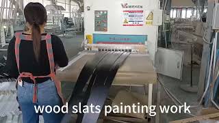 wood venetian blinds components producing