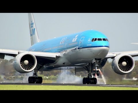 KLM Royal Dutch Airlines Boeing 777-206/ER PH-BQP arrival at Amsterdam Schiphol Airport AMS EHAM