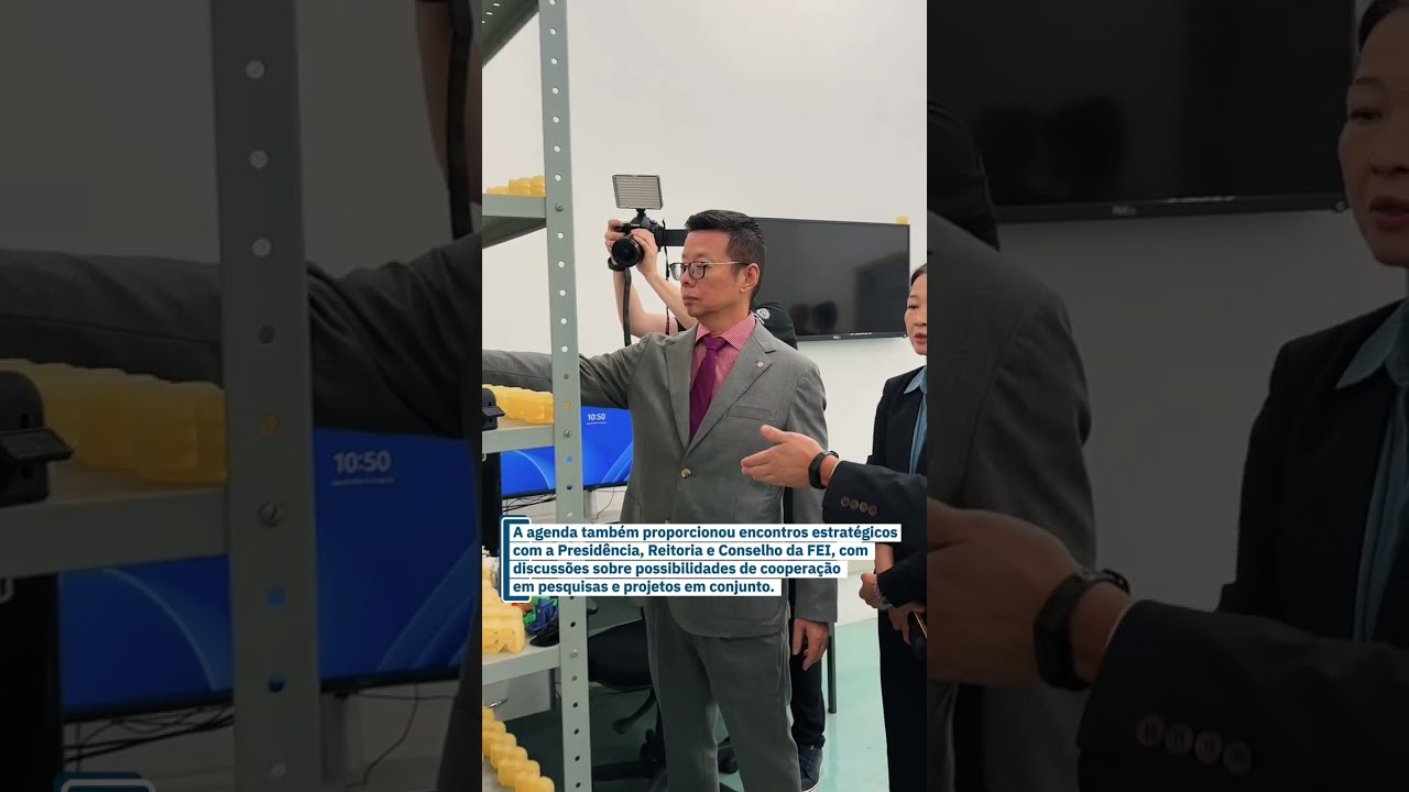 Visita da comitiva internacional da Geely Education, Geely International e Global Allianc na FEI. .