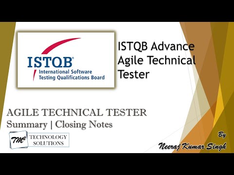 ISTQB Agile Technical Tester Introduction ISTQB Tutorials