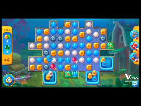 Fishdom. 9340 level no boosters and diamonds. 15 moves