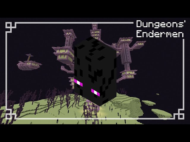 Dungeons' Endermen Minecraft Texture Pack