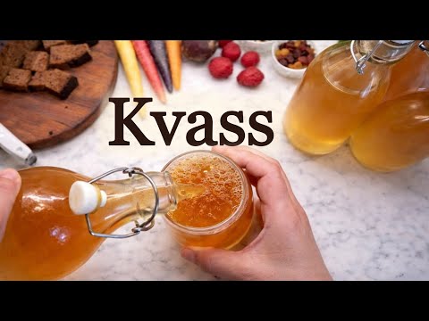 How to Make Kvass | Traditional Fermented Bread Drink Recipe | Homemade Natural Fermentation