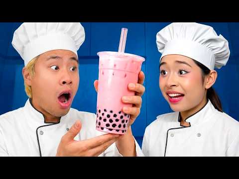Spoiled Sister Tries Every Kind Of Boba for 24 Hours!