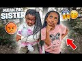 Mean Big Sister Makes Little Sister Run Away ! 😱🥺 (She instantly Regrets It!)