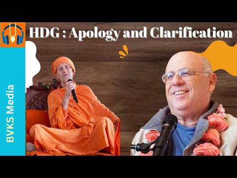 HDG: Apology and Clarification