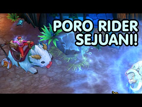 Poro Rider Sejuani Skin Spotlight Gameplay! (League of Legends - LoL)