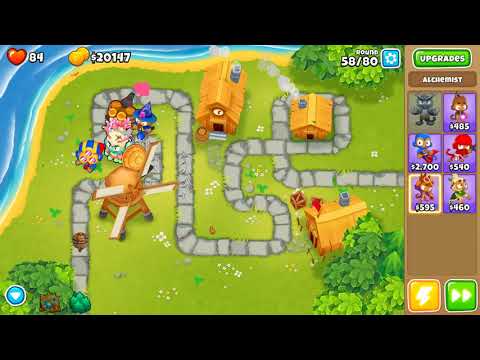 Bloons TD 6 - Hard, Town Centre, Magic Monkey's Only, (NO MONKEY KNOWLEDGE)