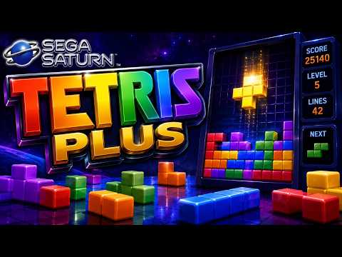 Tetris Plus - Sega Saturn (Gameplay)