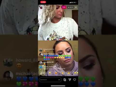 Demi Lovato ft Tori Kelly - Stone Cold (Instagram Live)
