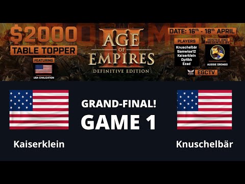 AOE 3 (DE) $2k Table Topper! GRAND-FINAL - Kaiserklein vs Knuschelbär - Game 1