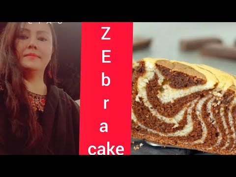 Zebra Cake without oven easy for all|by humaira Salim