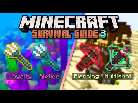 Pixlriffs - Are Tridents & Crossbows Good? ▫ Minecraft Survival Guide S3 ▫ Tutorial Let's Play [Ep.43]