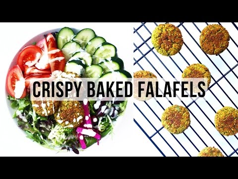 Fat Free Crispy Baked Falafel Recipe | VEGAN, GLUTEN FREE & HEALTHY