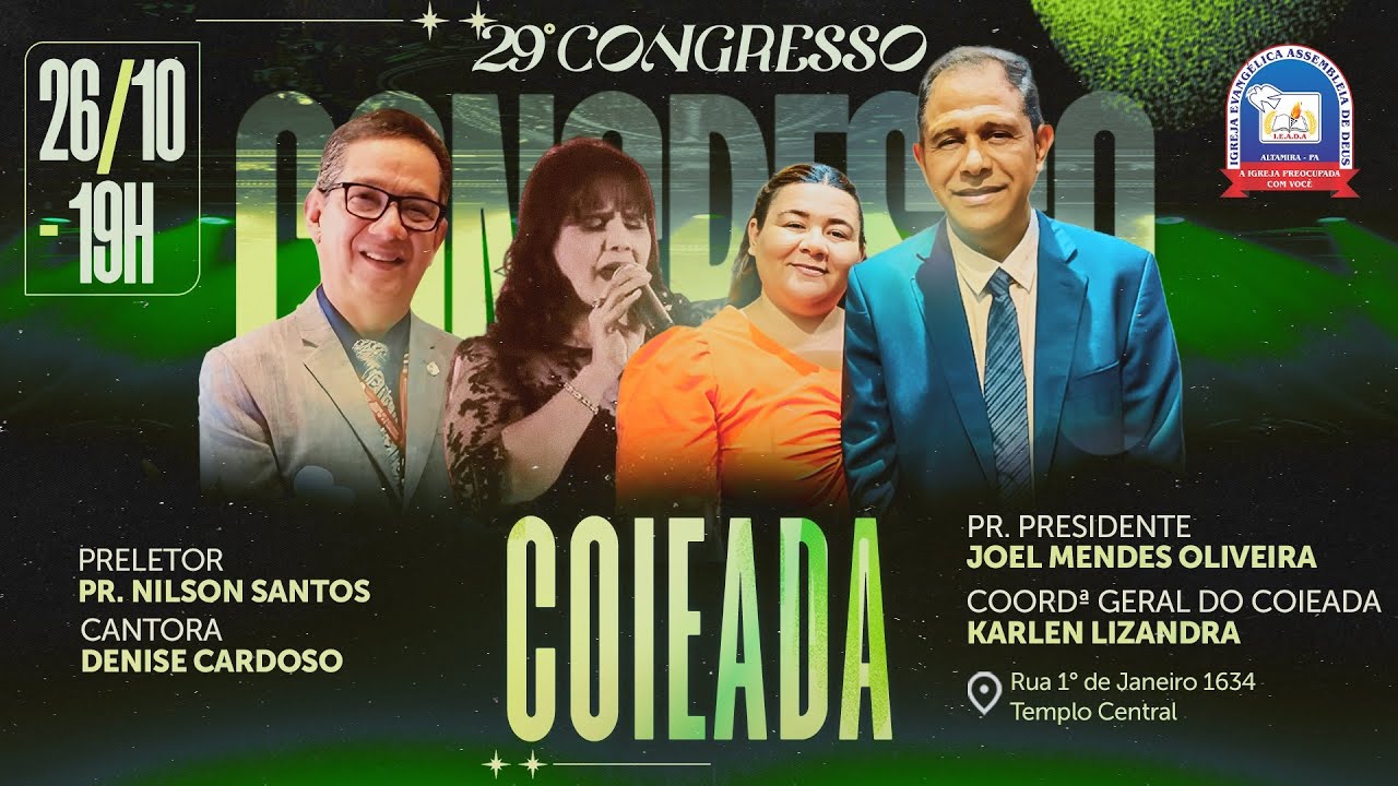 🔴 LIVE | 29º Congresso do Círculo de Oração da IEADA