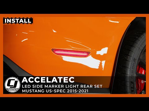 2015-2023 Mustang Install | Accelatec LED Side Marker Lights Rear Set