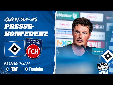 RE-LIVE: MATCHDAY PRESS CONFERENCE | HSV vs. 1. FC Heidenheim | Matchday 4