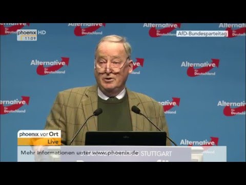 5. AfD-Bundesparteitag: Eröffnungsrede von Alexander Gauland am 30.04.2016