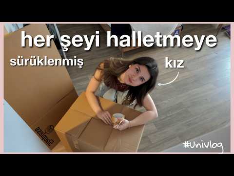 YİNE ÜNİVERSİTE YURDUMDAN TAŞINIYORUM | #univlog