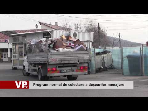 Program normal de colectare a deșeurilor menajere