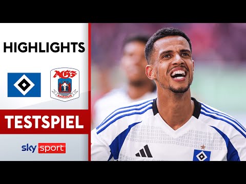 Glatzel hat die Entscheidung auf dem Fuß | Hamburger SV - Aarhus GF | Highlights | Testspiel