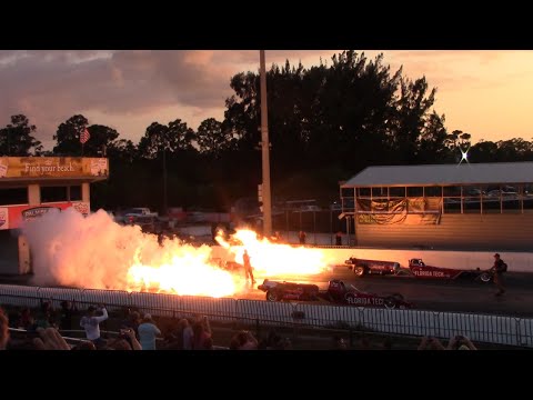 Jet Cars Running 5s Side By Side at OVER 250 MPH!! Florida Tech & Larsen Motorsports