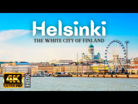 Travel Beauty of Helsinki Finland in 4k Ultra HD by Drone | The White City of Finland