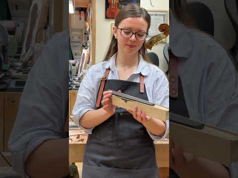 This is how to do the fingerboard of a violin 🎻 #wood #woodworking #violin #jessicaviolins