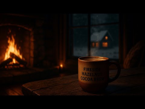 POV: Fireside Hazelnut Cocoa Brew – A Cinematic Coffee Ritual by the Winter Hearth