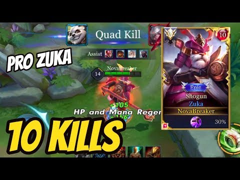 ZUKA QUAD KILL GAMEPLAY!  | AoV | 傳說對決 | RoV | Liên Quân Mobile