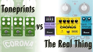 Video thumbnail for TC  Electronic Corona Chorus vs. MXR Stereo Chorus, Boss CE-2w & Boss Dimension DC-2w by Made by Miike