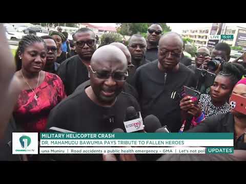Ghana Mourns: Bawumia Commits to State Burial for Helicopter Crash Victims | Channel One News