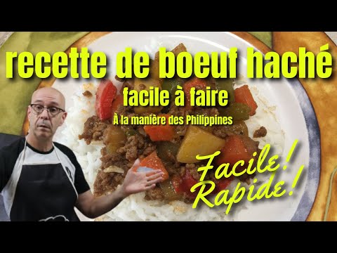 Recette de boeuf haché facile à faire.