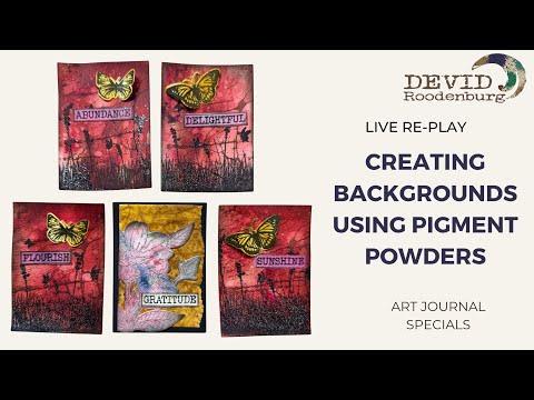 Fun technique with pigment powders!