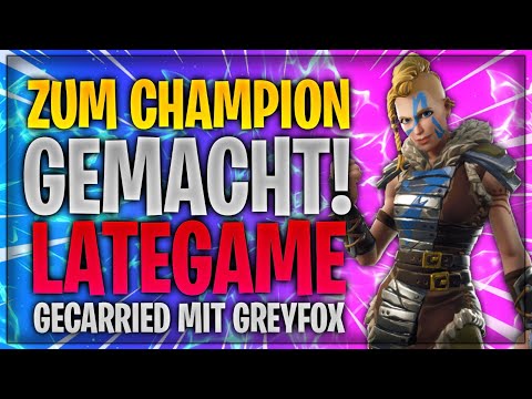 🥇🏆 ZUM CHAMPION GEMACHT! Lategame gecarried mit GreyFox | Fortnite Battle Royale