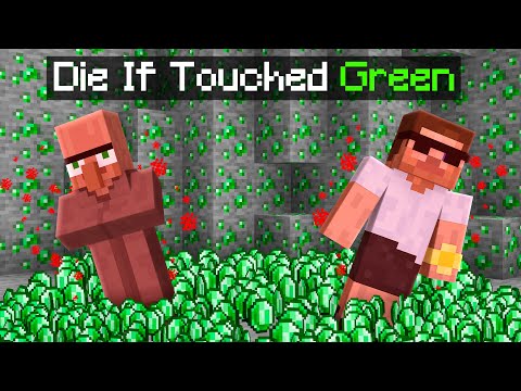 MINECRAFT BUT IF YOU TOUCH COLOR AND DIE !!