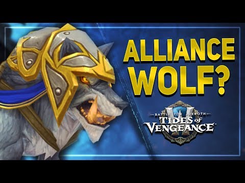 The Alliance Wolf Mount Preview | Battle for Azeroth Tides of Vengeance