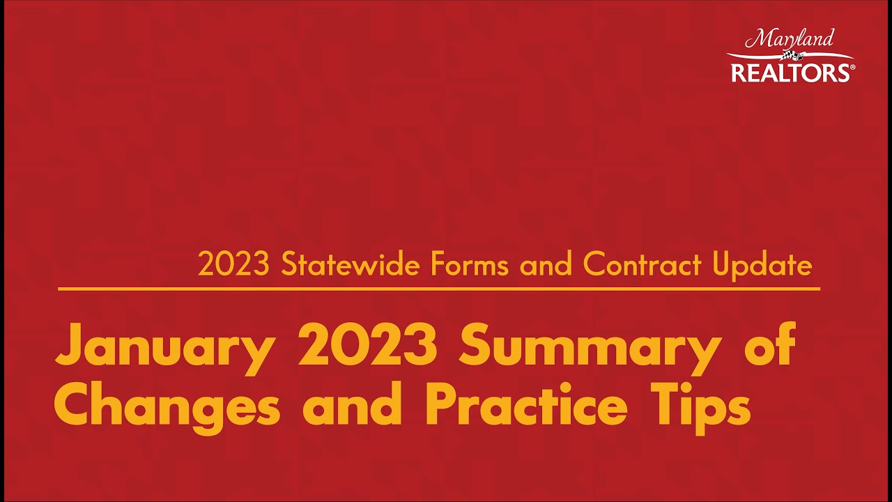 2022 Statewide Forms Updates Video Series