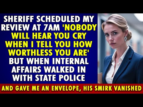 Sheriff set my REVIEW at 7am but when INTERNAL AFFAIRS came with STATE POLICE, his SMIRK VANISHED