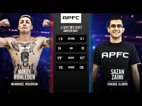 APFC 4: MIKEY ROHLEDER VS SAZAN ZAIMI | #MMA #FULLFIGHT