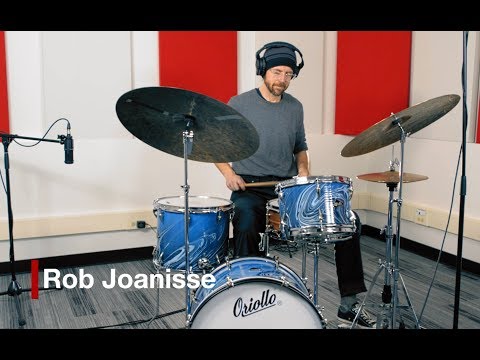 Drummer Rob Joanisse Playing Oriollo Drums