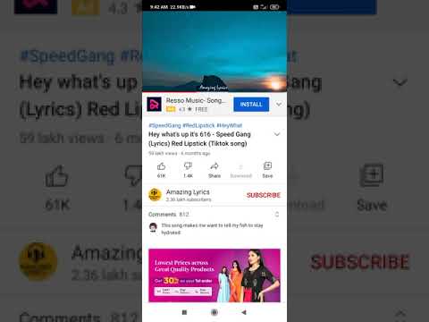 Speed Gang hey what up it's 616(lyric video)