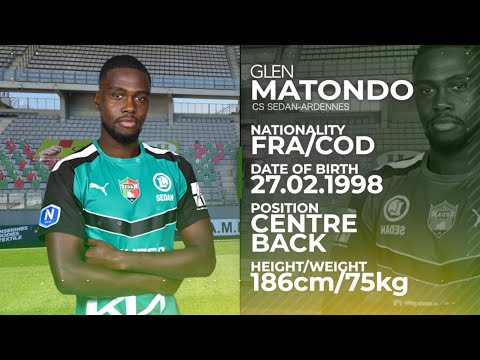 Glen Matondo ● CS Sedan-Ardennes ● Centre-Back ● 21/22 Highlights