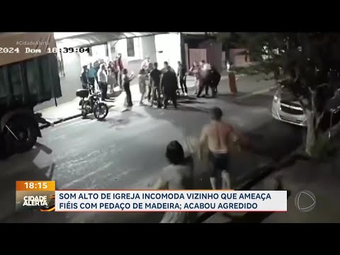 Vizinho se irrita com som alto de igreja, ameaça fiéis e é agredido em São Joaquim da Barra