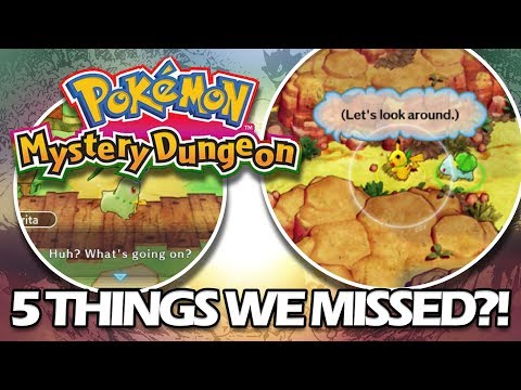 5 THINGS YOU MISSED! Pokémon Mystery Dungeon Rescue Team DX