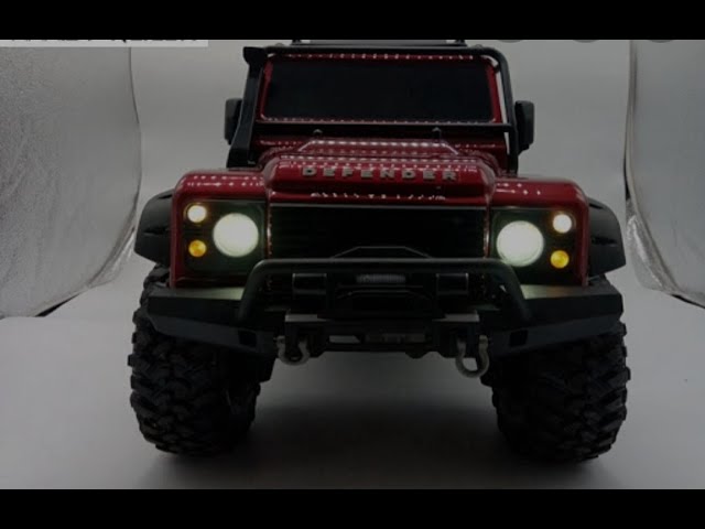 Vídeo relacionado con WANGCL Barra de luz LED RC para coche, luces de techo Rc, kit de luz 5LED de 125 mm para 1/10 RC control remoto Monster Truck RC Crawler compatible con AXAIL scx10 Traxxas TRX-4