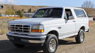 Video Thumbnail for 1993 Ford Bronco XLT