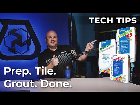 Tech Tip - How to prep, tile & grout in one day with MAPEI systems